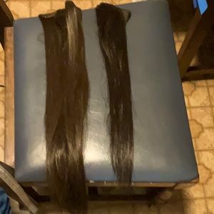 NWOT-Clip In Brown & Dark Brown Hair Extensions 16”/20”